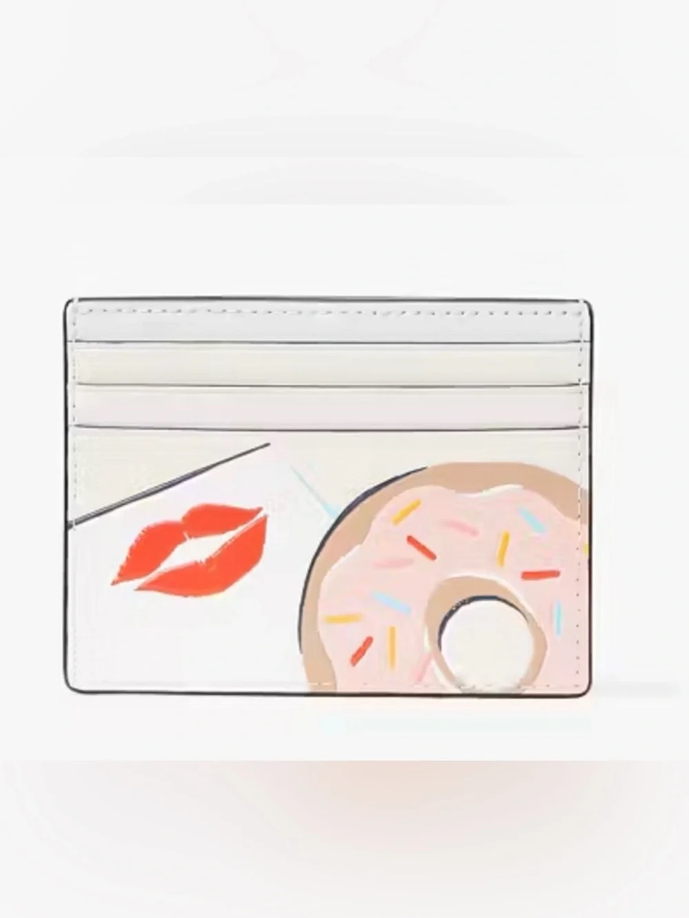 KATE SPADE DONUT SMALL SLIM CARD CASE